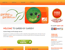 Tablet Screenshot of gardenbygarden.com